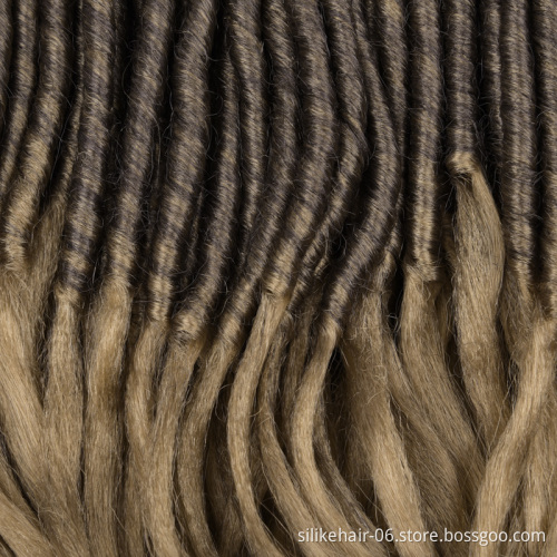 22 Inch Straight Goddess Locs with Curly Ends for Black Women Synthetic Crochet Hair Braiding Goddess Faux Locs Crochet Hair